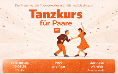 Tanzkurs für Paare – Zeit zu zweit auf dem Parkett – ab 10. März 2026