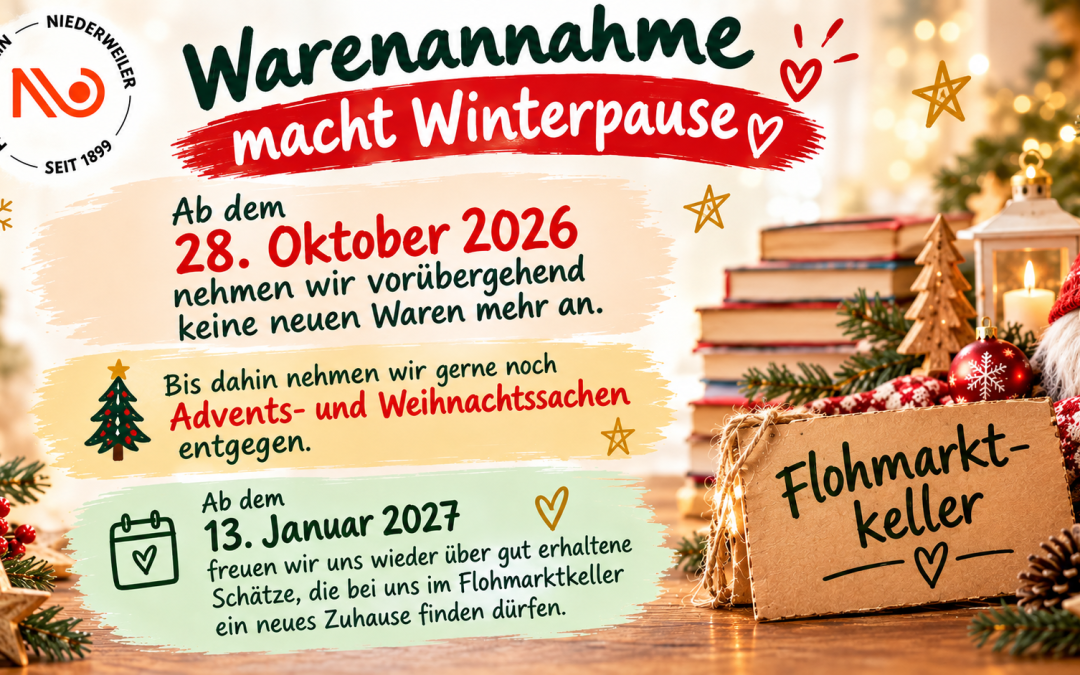 Warenannahme macht Winterpause